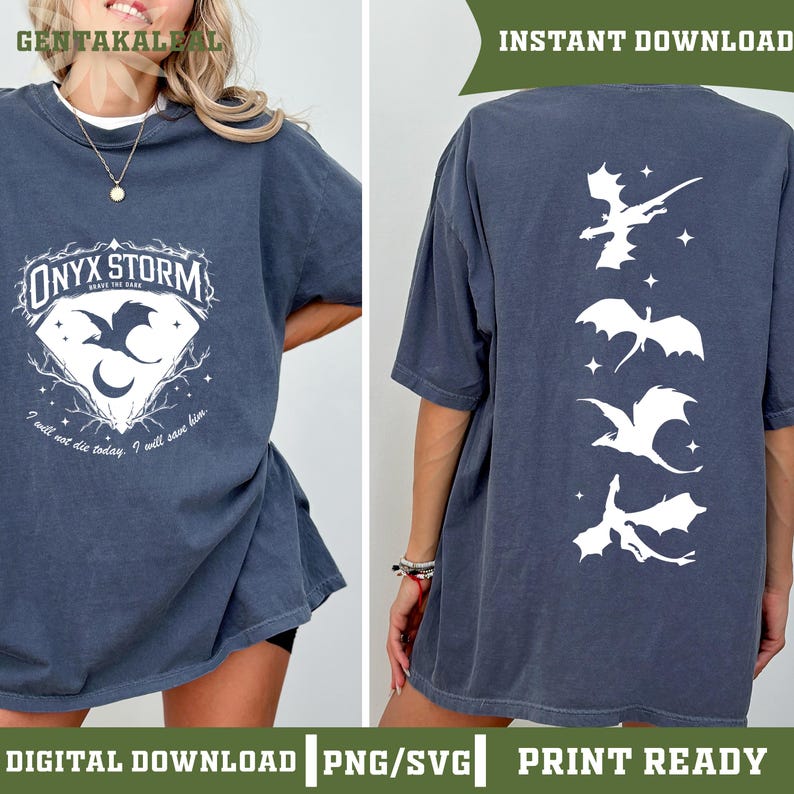 Onyx Storm Brave The Dark SVG PNG, Fourth Wing Series Shirt Design For Fan, Sorrengail Dragon Rider Png, Gift For Book Lover, Fourth Wingg image 5