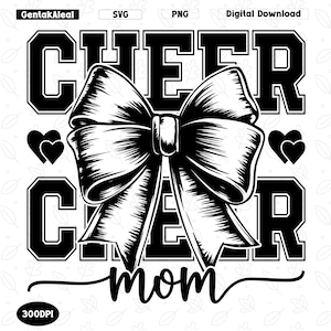 Cheer Mom SVG, Cheer Mom Jersey Font Svg, Cheerleader Mama Svg Png, Cheerleader Mama Svg Png, Cheerleading Svg Cut