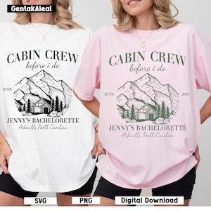 Cabin Crew Before I Do SVG PNG, Custom Cabin Bachelorette PNG, Editable Camp Bachelorette Logo, Lake Bachelorette Digital Download