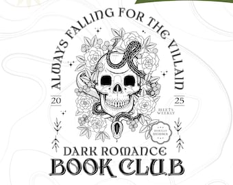 Dark Romance Book Club 2025 SVG PNG, Book Lover, Bookish Png, Smut Lover Gift, Dark Romance Book, Spicy Book Lover