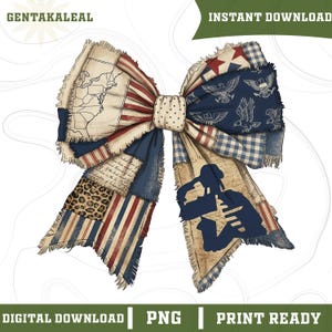 Patriottische flirtstrik PNG, faux patchworkontwerp, vintage Amerikaanse vlag, 4 juli png, Independence Day-sublimatie, shirt VS