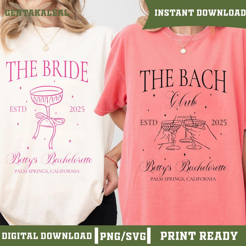 The Bach Club Bachelorette Png Svg, posizione personalizzata e nome per l'addio al nubilato PNG, magliette regalo di lusso per l'addio al nubilato del Social Club immagine 3