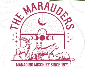 The Marauders PNG, Wizard Movie Svg, Booktok Merch Shirt Design, Ministry Of Magic Svg, Fantasy Svg, Magic School Svg, Fantasy bookish Png