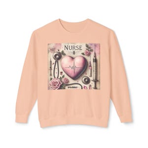Sudadera con estampado de corazón de enfermera: regalo médico para profesionales sanitarios