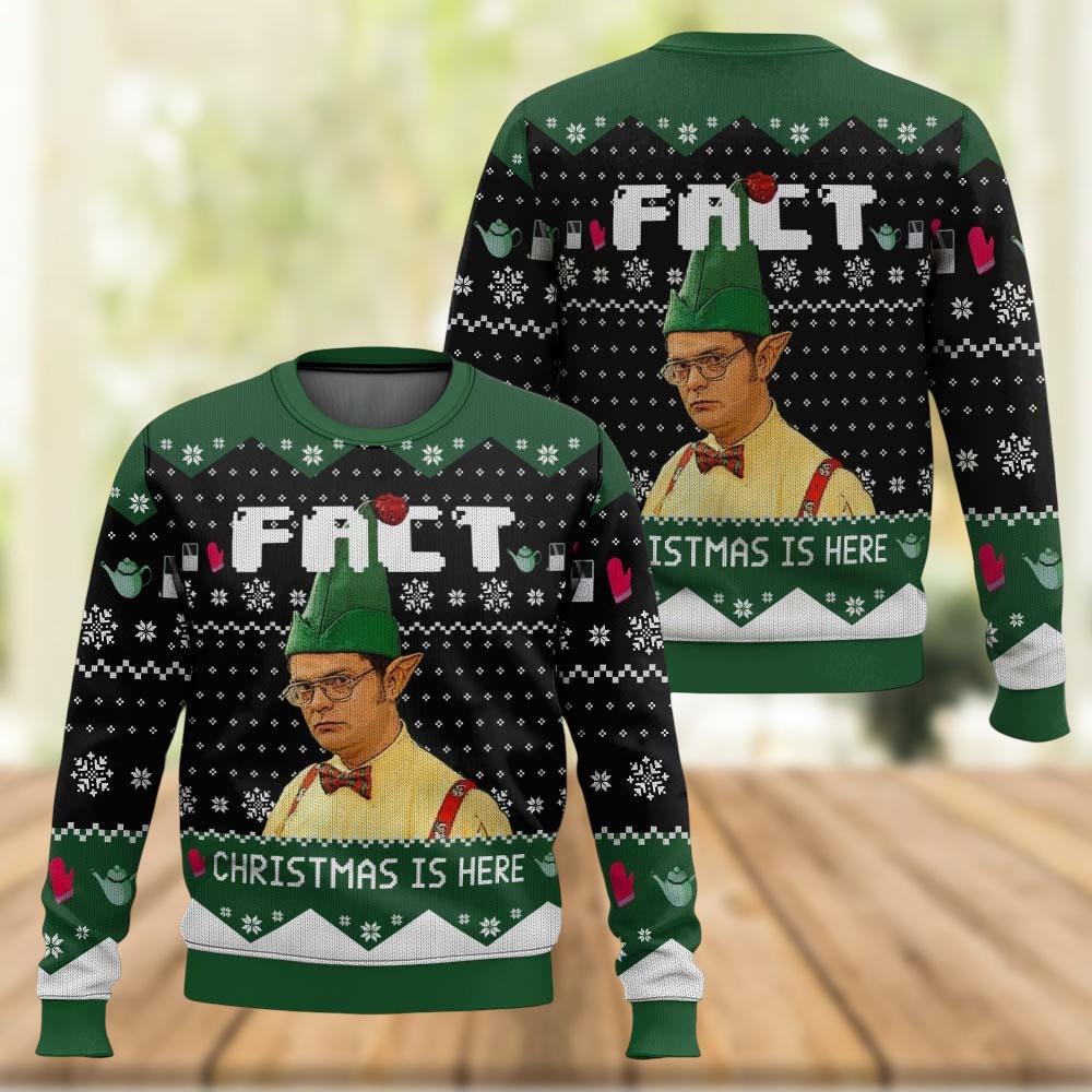 Pull De Noël Femme - Ugly Christmas Sweater Bleu - Tunique Chic Et élégante Pour Les Fêtes