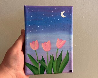 Tulpen-Acrylgemälde