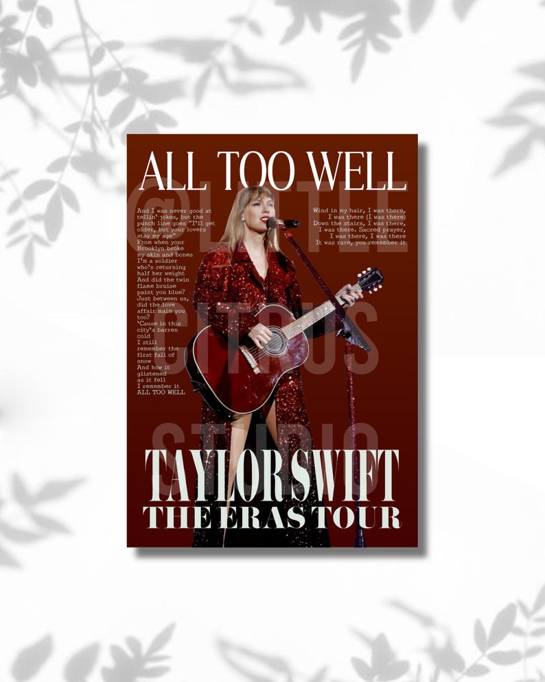 All Too Well Package Eras Tournull