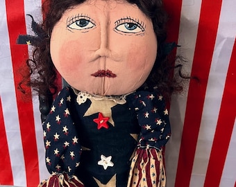 MUSTARD SEED ORIGINALS-Americana-4th of July-Patriotic-Red-White-Blue-Dolls