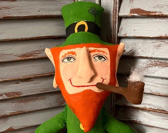 MUSTARD SEED ORIGINALS-Leprechaun-Dolls-Pattern to Make Leprechaun- Irish- St. Patricks Day- St. Patricks Day Decor,