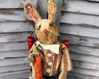 MUSTARD SEED ORIGINALS-Rabbit-Easter-Carrot-Peter Cottontail-Bunny-Vintage