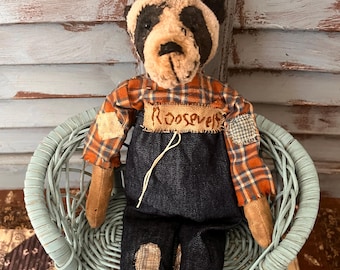 MUSTARD SEED ORIGINALS-Panda Bear-Primitive Bear-Roosevelt-Doll