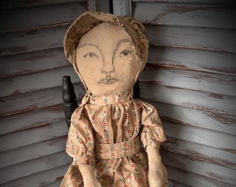 MUSTARD SEED ORIGINALS, Primitive Dolls, Colonial Doll, Colonial, Prairie Dolls, Dolls, Early American, Early American Dolls, Handmade Dolls