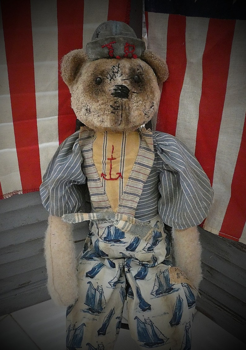 MUSTARD SEED ORIGINALS Primitive Bear Bear Bears Teddy Etsy