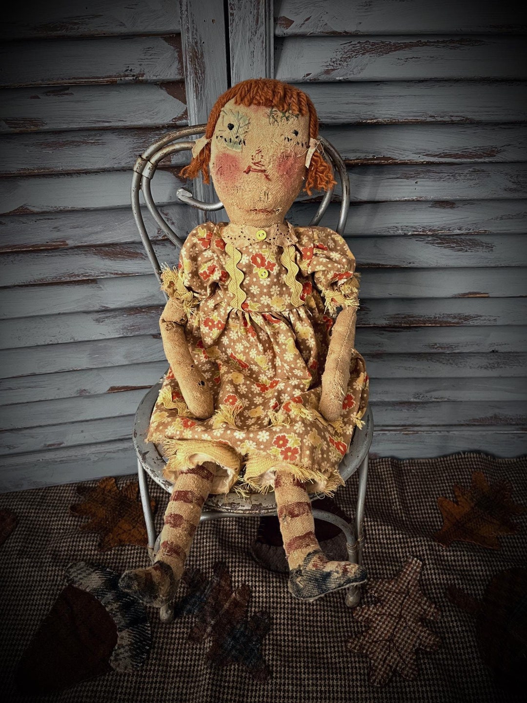 MUSTARD SEED Originals-primitive Dolls-dolls-vintage Doll-colonial-rag ...