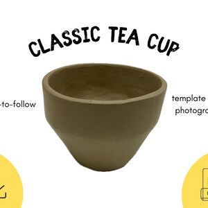 Modèle de tasse de thé classique, pochoir en céramique, bricolage, artisanat de poterie, anglais