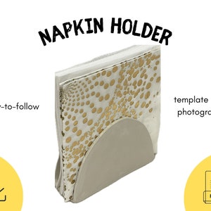 Napkin Holder Template DIY Ceramics Stencil Pottery Crafts ENGLISH