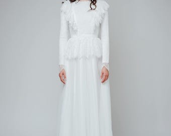 In Stock: Elegant Modest Wedding Dress / Bridal Gown! Bryony by Unique Modest Bridal