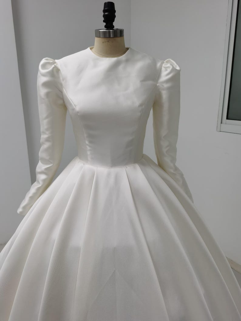 Hadassah - Long Sleeve A-Line Modest Wedding Dress