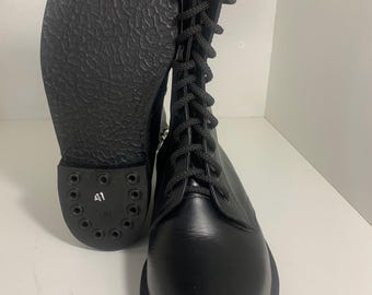 ソビエトパイロットレザー戦闘ブーツ - ソ連軍ジップブーツ - 新型陸軍