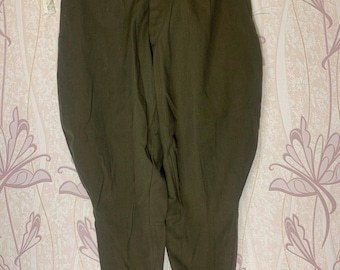 Pantaloni da equitazione d'epoca da ufficiale da combattimento sovietico russo dell'Armata Rossa, anno 1963