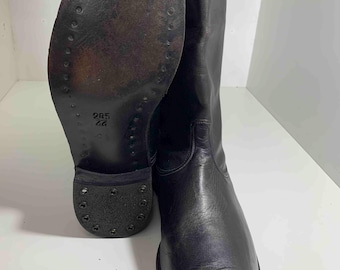 Vintage military chrome Combat  riding boots (size 44) USSR,