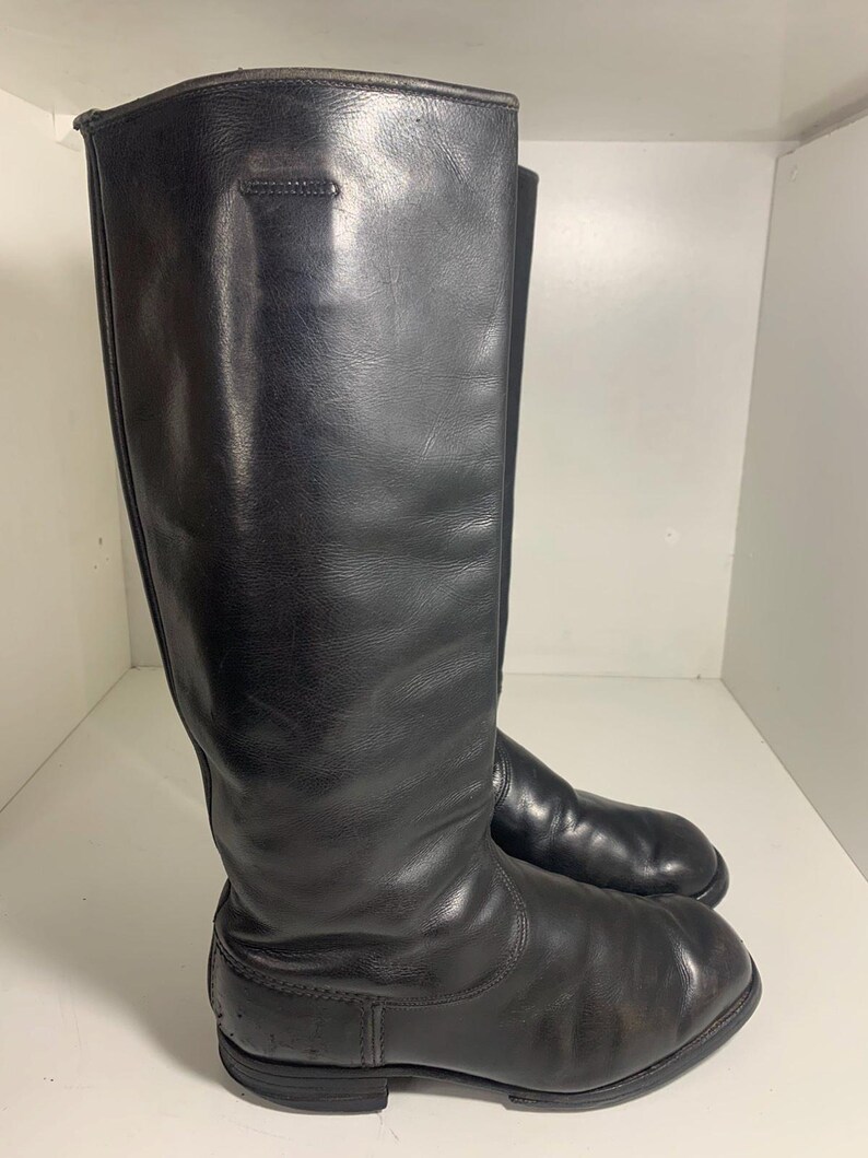 Vintage 1959 German Army Officer Leather Boots Schmollner – Size 38 ...