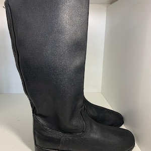 Vintage Soviet Russian Boots Soldier Sapogi Kirza Kersey (43 Size