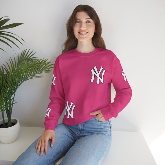 Sudadera yankees rosa hotsell