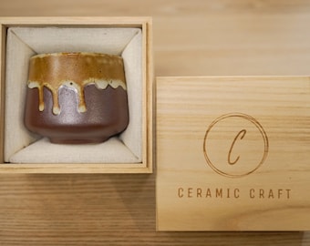 Ceramic Handmade Coffee Cup Tea Cup Honey-Drip Glaze