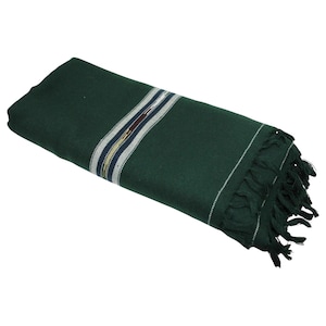 Shawl Wrap for Men and Women | Large Oversized Wool thin Blanket for Meditation, Yoga, Travel, Wedding Gift, spiritual & Winters | 8x4 feet 9 - Green