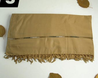 Oversized Australian Wool Shawl Wrap, Hand-Dyed Plant Based Dye