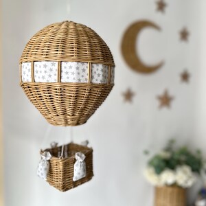 Hot Air Balloon Custom Mobile, Travel Theme Nursery Decor, Welcome Baby Gift