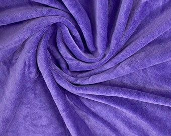 Lavender Cotton Velour Fabric