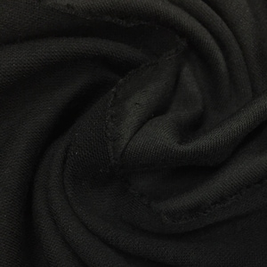 Black on Black Double-Sided  Merino Wool Jersey