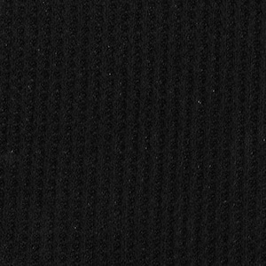 Black Organic Cotton Waffle Thermal Fabric - Grown in the USA