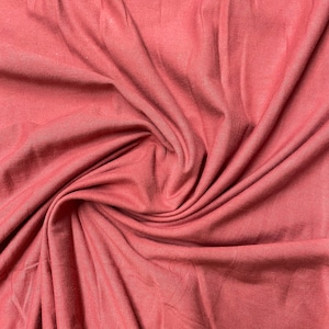 Dusty Rose Cotton/Spandex Jersey Fabric - 200 GSM