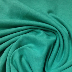 Dark Mint Cotton/Spandex Jersey