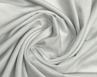 White Bamboo/Spandex Jersey Fabric - 325 GSM