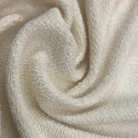 Natural Heavy Organic Cotton French Terry Fabric Grown in the USA Etsy
