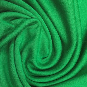 Kelly Green Cotton Interlock Fabric