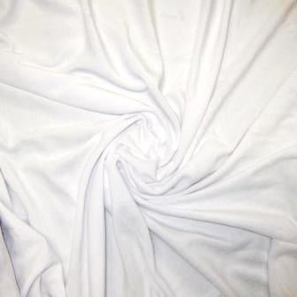 White Cotton Velour Fabric