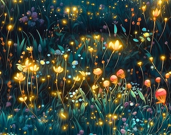 Firefly Meadow 1 mil PUL Fabric - Made in the USA