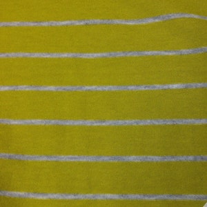 Pear and Light Gray Stripes on Bamboo/Spandex Jersey