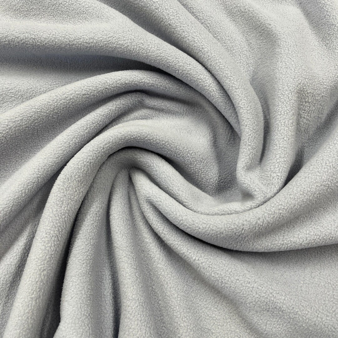Blue Microfleece Blue Smoke Microfleece Fabric - 250 GSM - Etsy