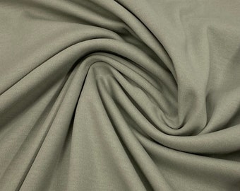 Light Gray Cotton Interlock