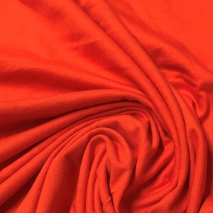 Orange Organic Cotton Jersey