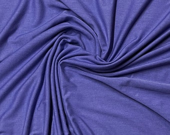 Iris Bamboo Stretch French Terry Fabric - 265 GSM