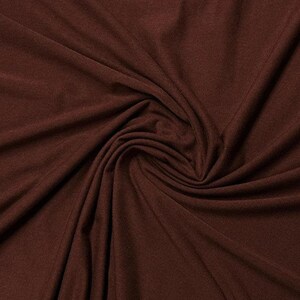 Chestnut Bamboo Stretch French Terry Fabric