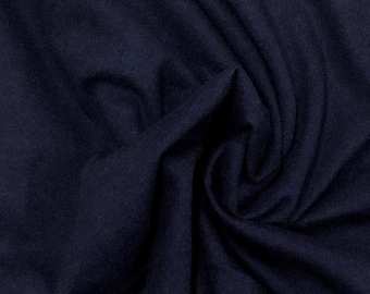 Navy Cotton Jersey Fabric