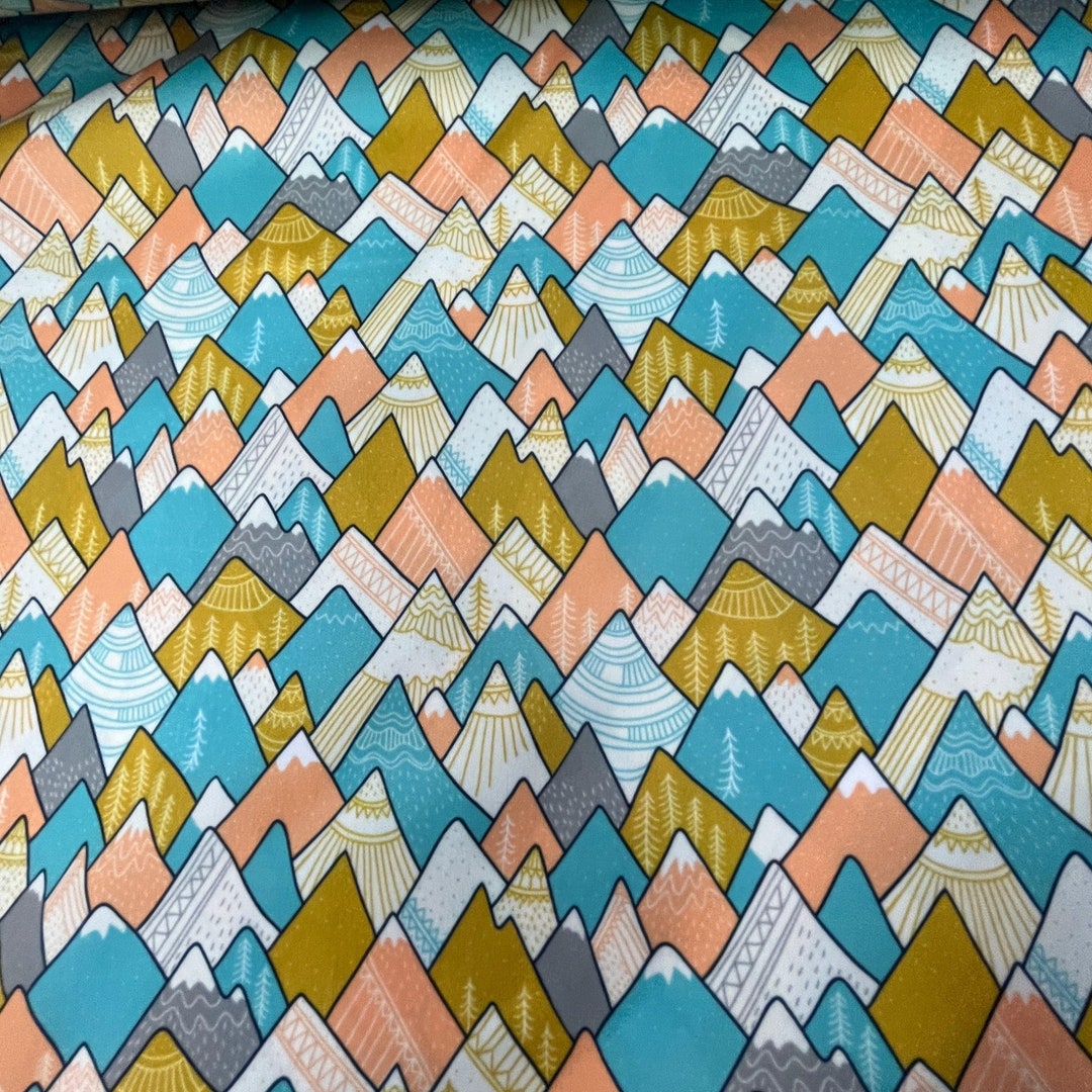 Colorful Mountains 1 Mil PUL Fabric - Made in the USA - Etsy